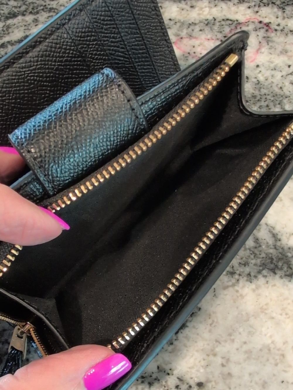 Coach Chelsea Mini Black Pebbled Leather Dome Satchel Bag & Matching Wallet - Picture 13 of 16